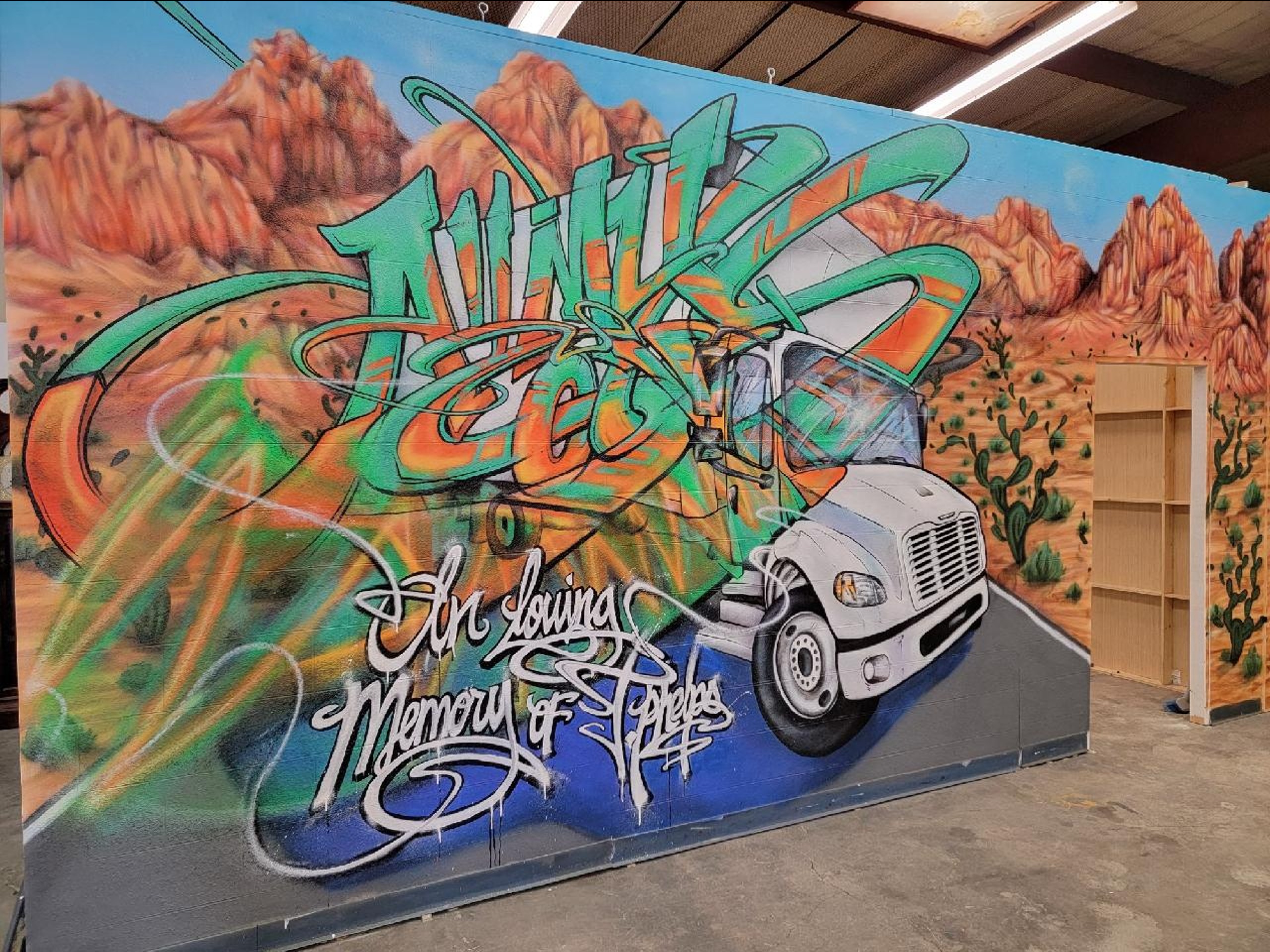 All My Sons Moving and Storage Mural by Therdai in Albuquerque
