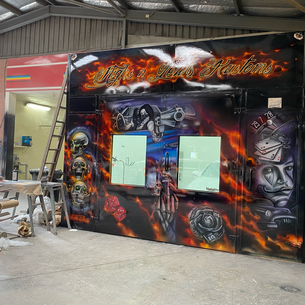 Spray booth by Creativeworks in Perth