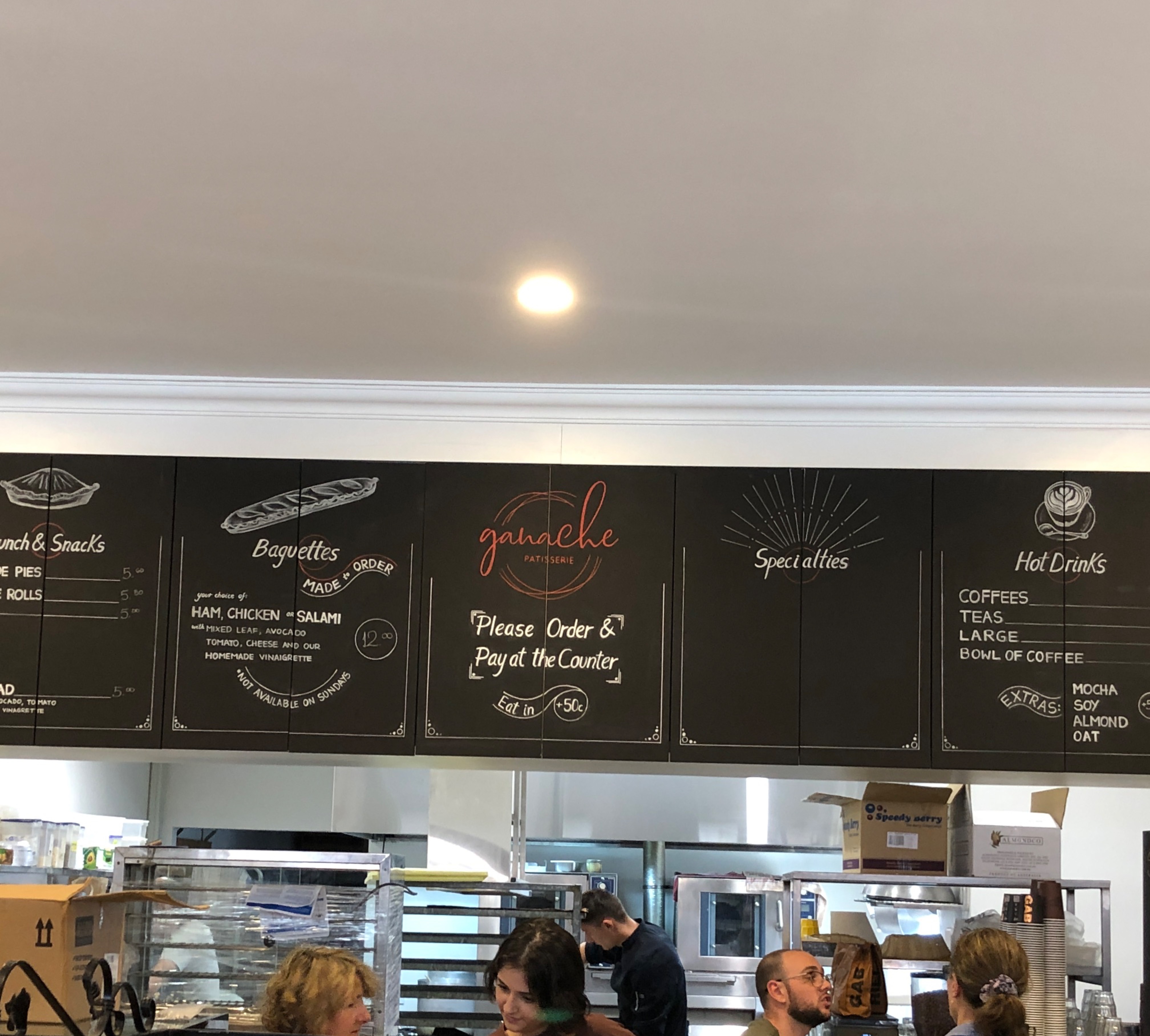 Ganache patisserie chalkboard art by Anay_koprowski in Manly Vale